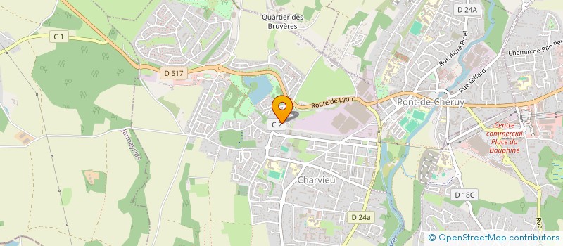 localisation de l'entreprise BOULANGERIE PATISSERIE PONTOISE  PONT-DE-CHERUY