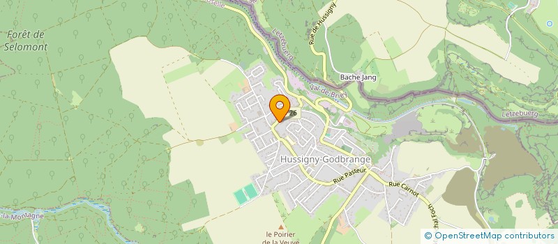 localisation de l'entreprise BOULANGERIE PATISSERIE R&J BEHEM  HUSSIGNY-GODBRANGE