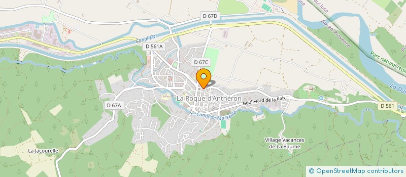 localisation de l'entreprise BOULANGERIE PATISSERIE RAIMOND  LA ROQUE-D'ANTHERON