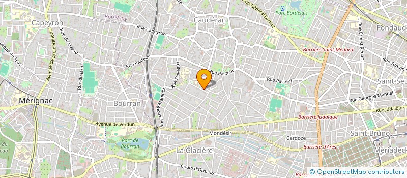 localisation de l'entreprise BOULANGERIE PATISSERIE RAYMOND POINCARE à BORDEAUX