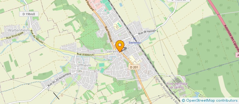 localisation de l'entreprise BOULANGERIE PATISSERIE RIEDLE  SIERENTZ
