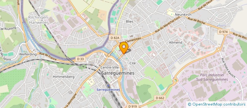 localisation de l'entreprise BOULANGERIE PATISSERIE ROHR à SARREGUEMINES