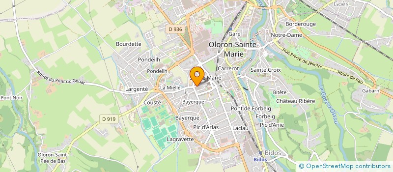 localisation de l'entreprise BOULANGERIE PATISSERIE ROLDAN à OLORON-SAINTE-MARIE