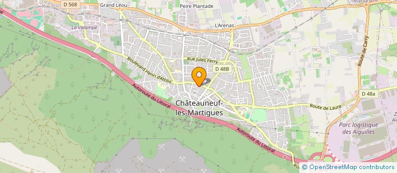 localisation de l'entreprise BOULANGERIE PATISSERIE S&B à CHATEAUNEUF-LES-MARTIGUES