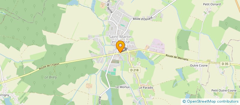 localisation de l'entreprise BOULANGERIE-PATISSERIE SAINT-MARTINOISE  SAINT-MARTIN-EN-BRESSE