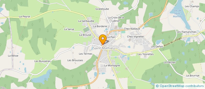 localisation de l'entreprise BOULANGERIE PATISSERIE SAINT MATHIEU à SAINT-MATHIEU