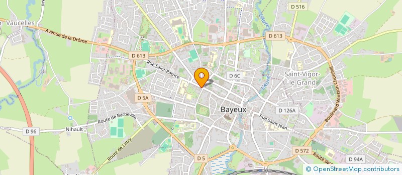 localisation de l'entreprise BOULANGERIE PATISSERIE SAINT PATRICE à BAYEUX