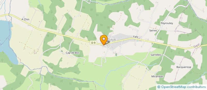 localisation de l'entreprise BOULANGERIE PATISSERIE SAUBOUA  GAJAC