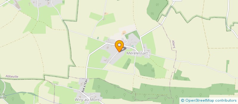 localisation de l'entreprise BOULANGERIE - PATISSERIE SEILLIER à MERELESSART