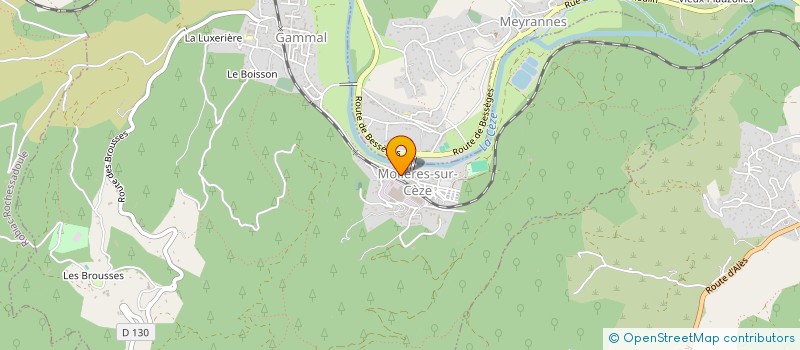 localisation de l'entreprise BOULANGERIE PATISSERIE SUGIER  MOLIERES-SUR-CEZE