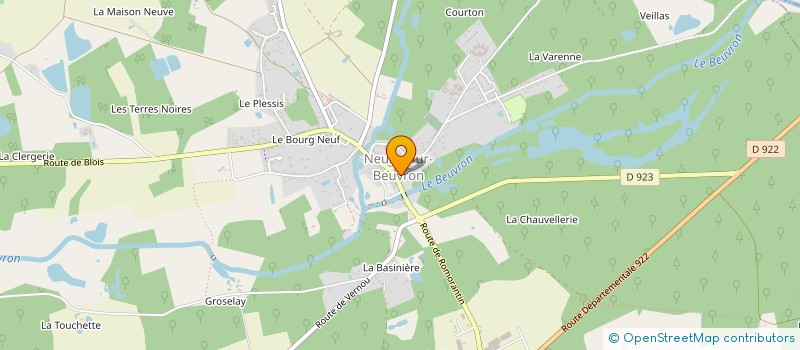 localisation de l'entreprise BOULANGERIE PATISSERIE THAUVIN  NEUNG-SUR-BEUVRON