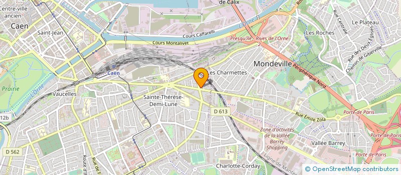 localisation de l'entreprise BOULANGERIE PATISSERIE THOURET à CAEN