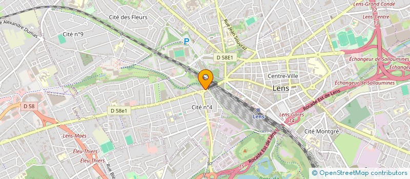 localisation de l'entreprise BOULANGERIE PATISSERIE VAAST  LENS