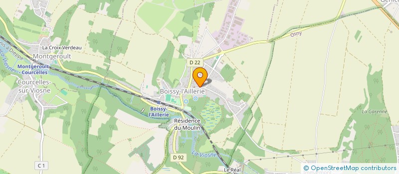 localisation de l'entreprise BOULANGERIE PATISSERIE VAN DER BEKEN  BOISSY-L'AILLERIE