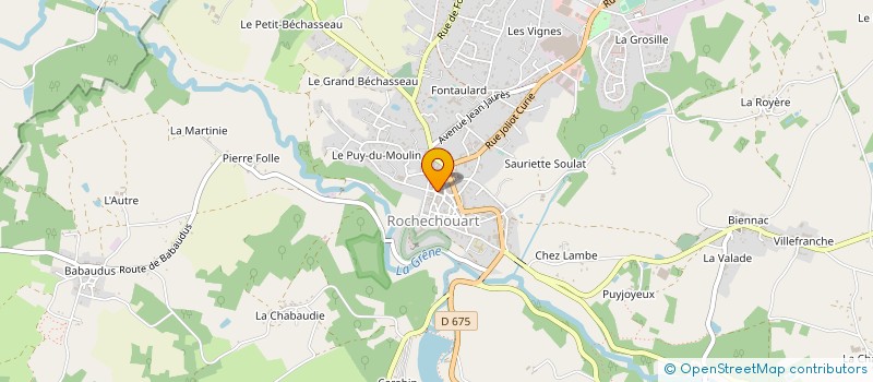 localisation de l'entreprise BOULANGERIE PATISSERIE VILLENEUVE  ROCHECHOUART