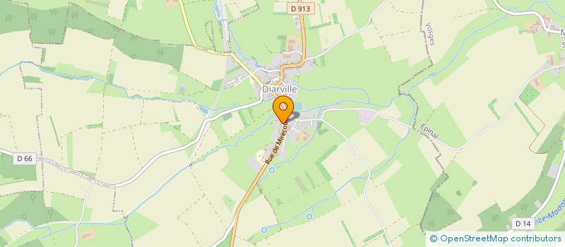 localisation de l'entreprise BOULANGERIE PATISSERIE VOUAUX  DIARVILLE