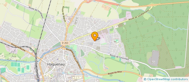 localisation de l'entreprise BOULANGERIE PATISSERIE YANNICK  HAGUENAU