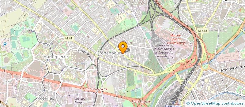 localisation de l'entreprise BOULANGERIE PATISSERIE ZIMMERMANN  STRASBOURG