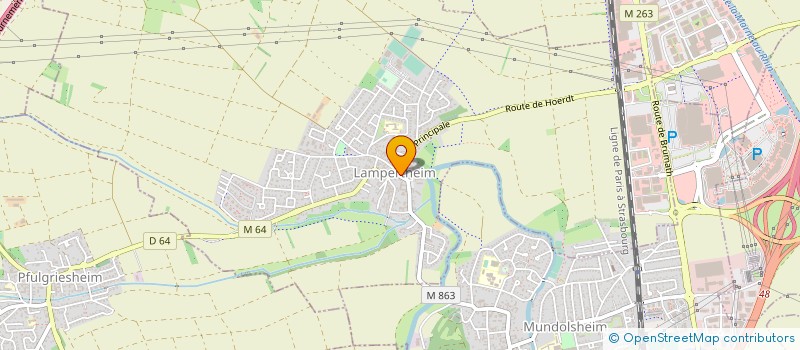 localisation de l'entreprise BOULANGERIE PATISSERIE ZIMMERMANN  LAMPERTHEIM