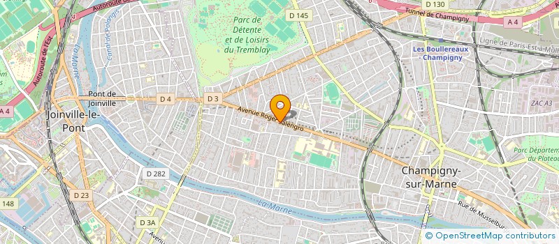 localisation de l'entreprise BOULANGERIE PERSANE à CHAMPIGNY-SUR-MARNE