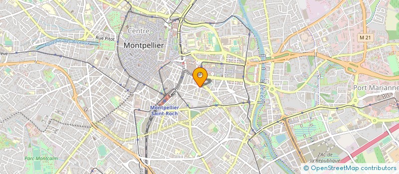 localisation de l'entreprise BOULANGERIE PONT JUVENAL à MONTPELLIER