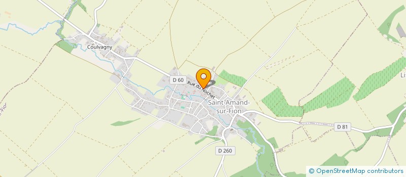 localisation de l'entreprise BOULANGERIE POUJOIS  SAINT-AMAND-SUR-FION