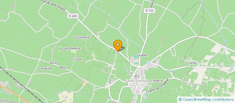 localisation de l'entreprise BOULANGERIE PREMIER SAINT EMILION  SAINT-EMILION