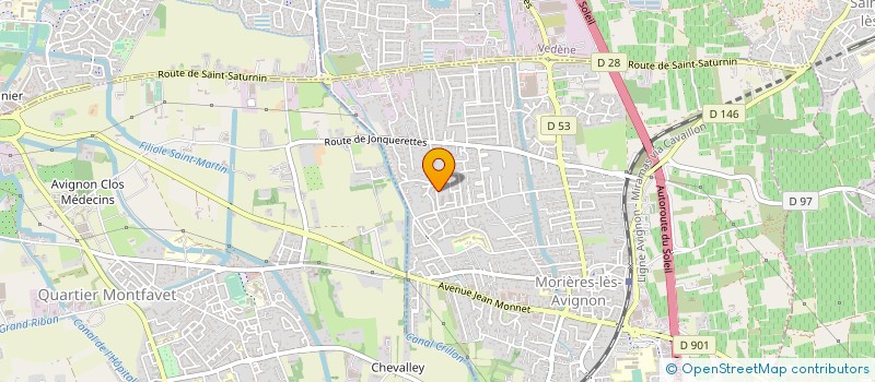 localisation de l'entreprise BOULANGERIE PROVENCALE  MORIERES-LES-AVIGNON