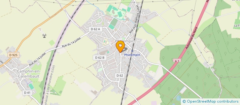 localisation de l'entreprise BOULANGERIE QUENOY  PHALEMPIN