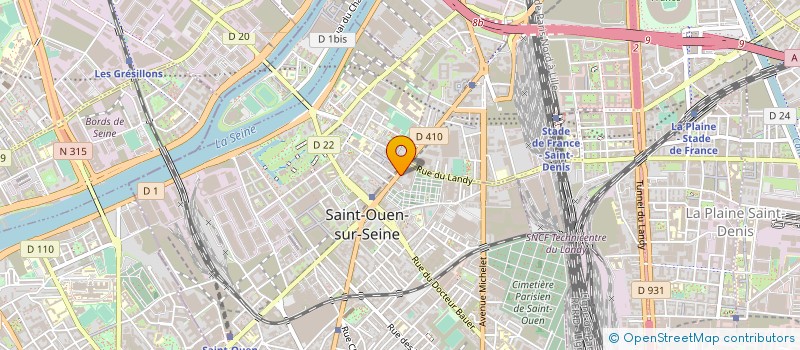 localisation de l'entreprise BOULANGERIE RAYAN  SAINT-OUEN-SUR-SEINE