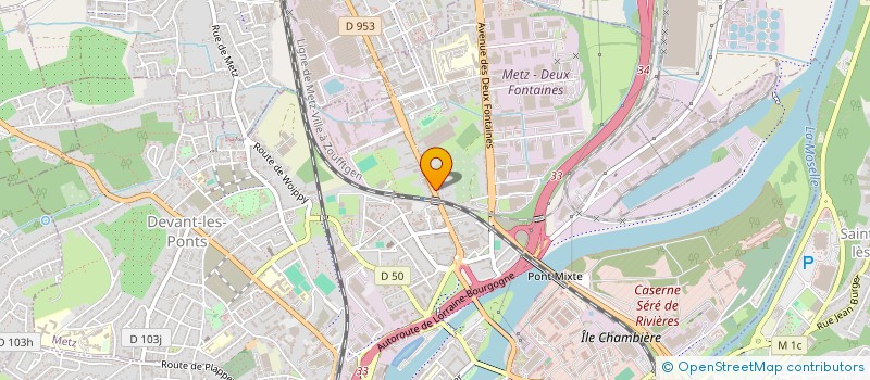 localisation de l'entreprise BOULANGERIE RECHER  METZ