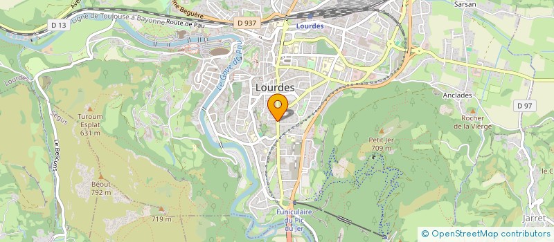 localisation de l'entreprise BOULANGERIE RONCEVEAUX PHILIPPE  LOURDES