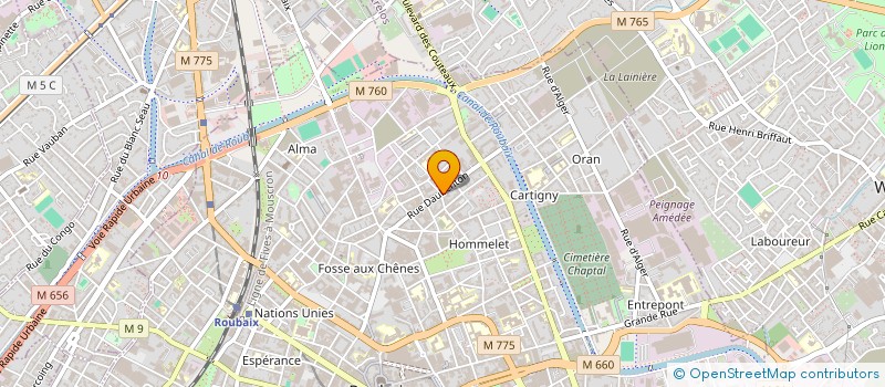 localisation de l'entreprise BOULANGERIE ROUBAISIENNE SARL à ROUBAIX