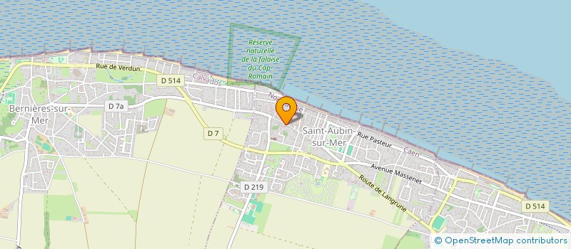 localisation de l'entreprise BOULANGERIE ROY  SAINT-AUBIN-SUR-MER