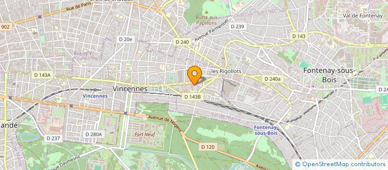 localisation de l'entreprise BOULANGERIE SAINT CLEMENT à VINCENNES