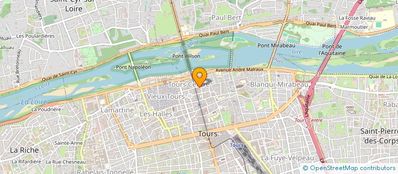 localisation de l'entreprise BOULANGERIE SAINT-JULIEN  TOURS