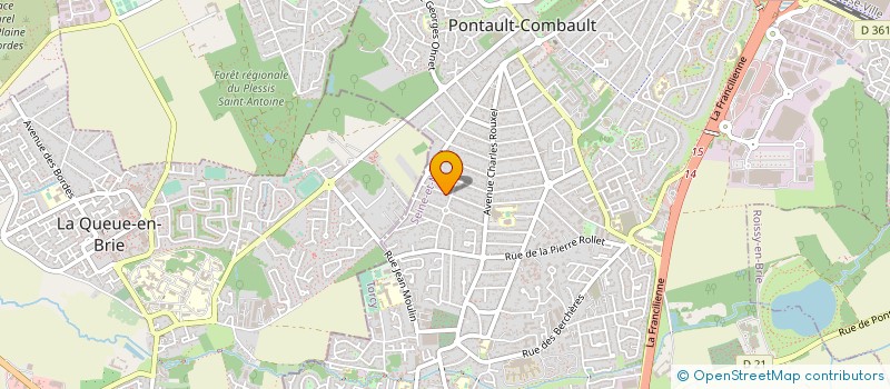 localisation de l'entreprise BOULANGERIE SAINT-MANDEENNE à PONTAULT-COMBAULT