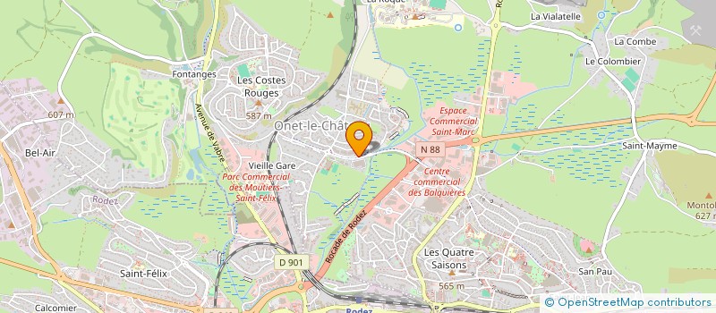 localisation de l'entreprise BOULANGERIE SAINT MARC  ONET-LE-CHATEAU