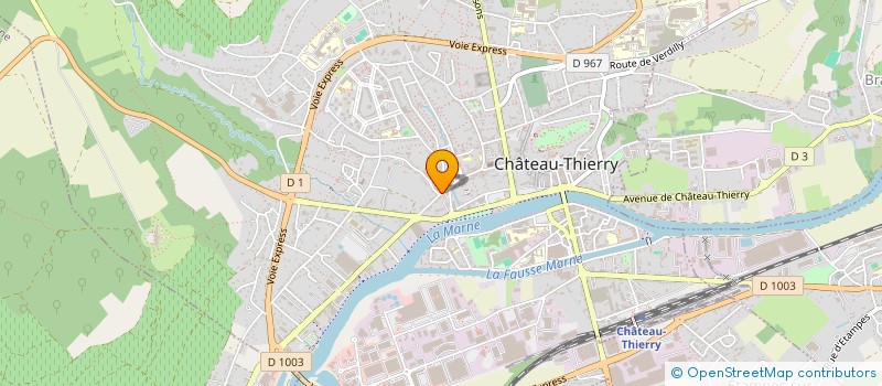 localisation de l'entreprise BOULANGERIE SAINT-MARTIN à CHATEAU-THIERRY