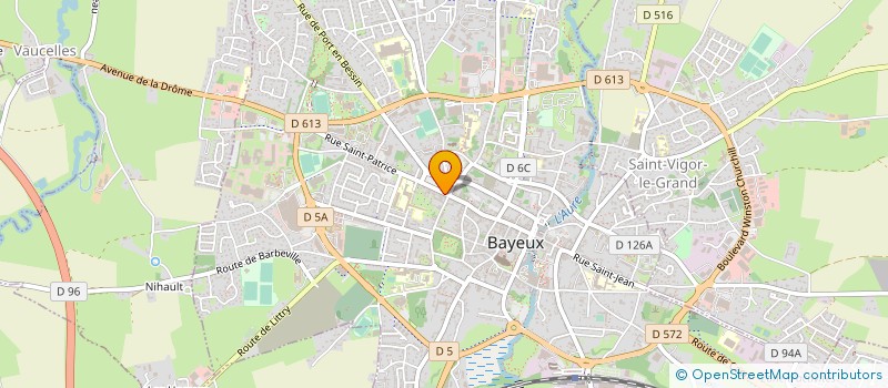 localisation de l'entreprise BOULANGERIE SAINT PATRICE à BAYEUX