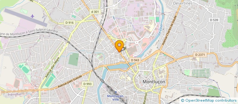 localisation de l'entreprise BOULANGERIE SAINT PAUL à MONTLUCON