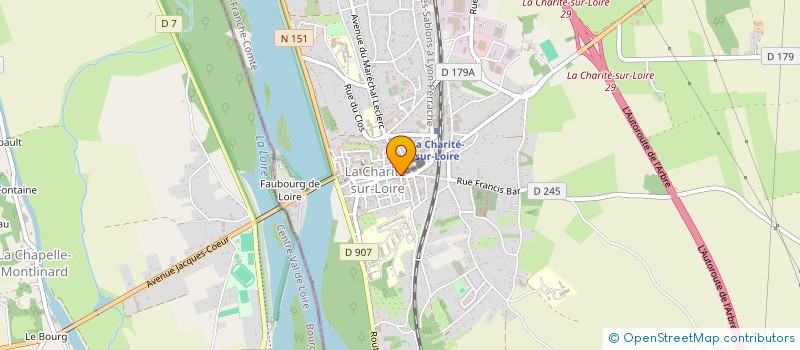 localisation de l'entreprise BOULANGERIE SAINT-PIERRE à LA CHARITE-SUR-LOIRE