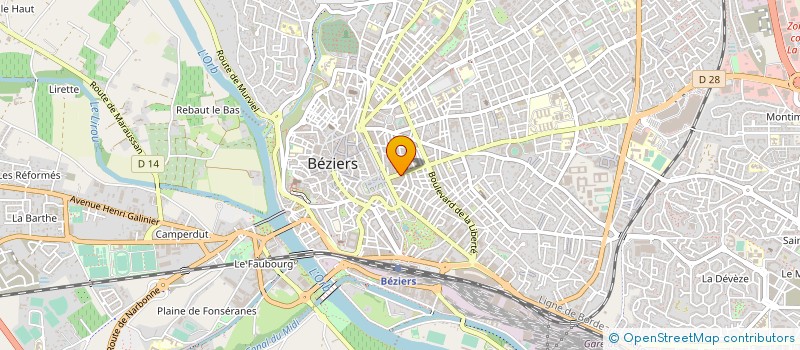 localisation de l'entreprise BOULANGERIE SAINT SAENS  BEZIERS