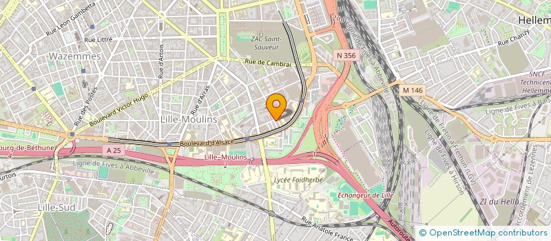 localisation de l'entreprise BOULANGERIE SAINT VINCENT à LILLE