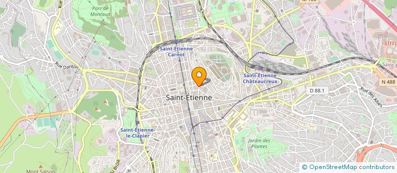 localisation de l'entreprise BOULANGERIE SALENGRO  SAINT-ETIENNE