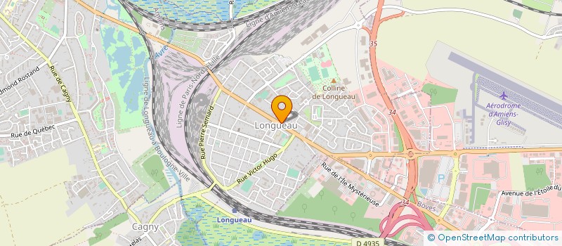 localisation de l'entreprise BOULANGERIE SAUVAGE  LONGUEAU