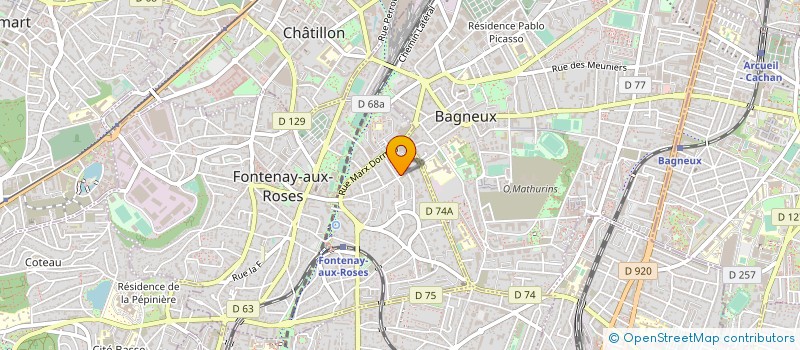 localisation de l'entreprise BOULANGERIE SCARRON à FONTENAY-AUX-ROSES