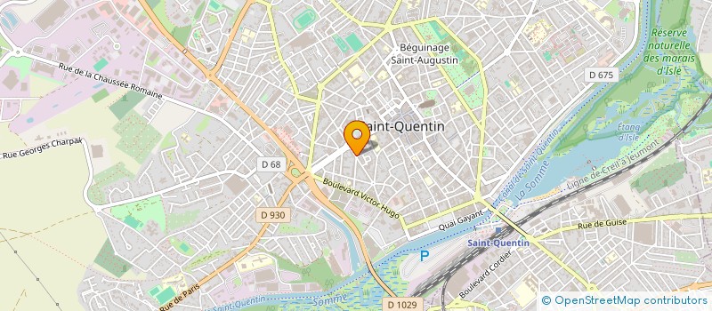 localisation de l'entreprise BOULANGERIE SENLECQUE à SAINT-QUENTIN