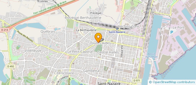 localisation de l'entreprise BOULANGERIE SEROT à SAINT-NAZAIRE