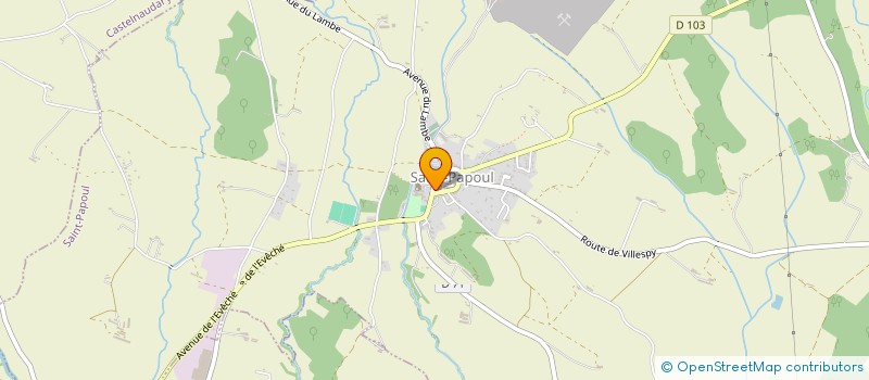 localisation de l'entreprise BOULANGERIE SIBRA  SAINT-PAPOUL